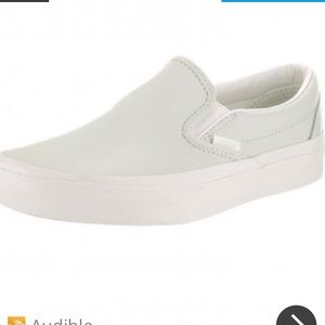 NWOT Madewell Vans CLASSIC Leather Slip Ons